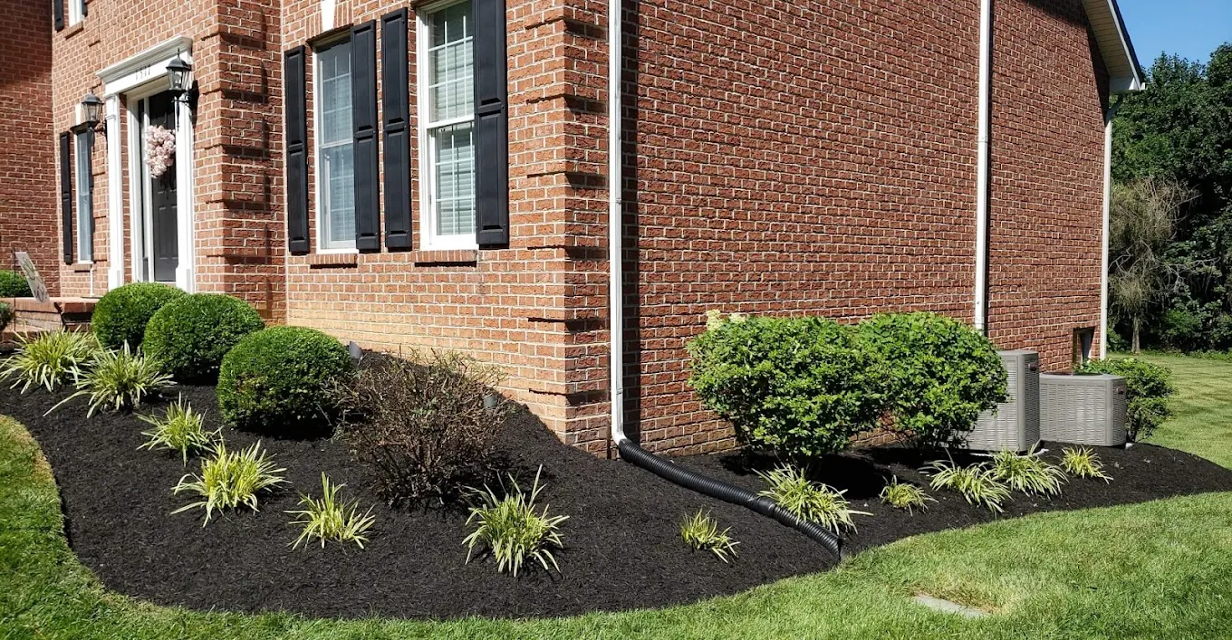 Planting lawns, creating gardens and hardscaping.