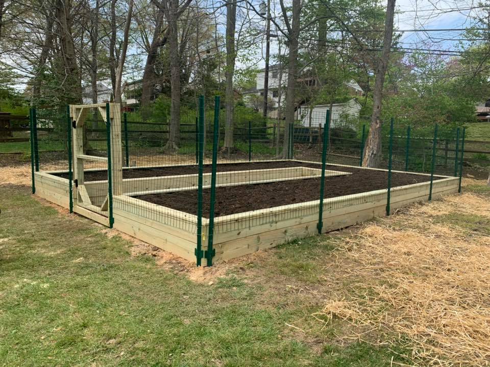 Planting lawns, creating gardens and hardscaping.